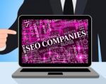 Seo Companies Represents Search Engine And Businesses Stock Photo