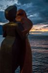 Modern Art Statue In Montreux Switzerland Stock Photo