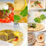 Middle East Food Collage Stock Photo