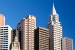 Las Vegas, Nevada/usa - August 1 ; View Of New York New York Hot Stock Photo