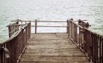 Wood Jetty Stock Photo