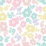 Seamless Pattern Of  Flower Illustration Background Stock Photo