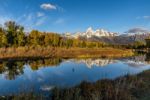 Grand Tetons Reflections Stock Photo