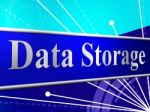 Data Storage Means Hard Drive And Archive Stock Photo