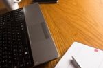 Working Desk Space Stock Photo