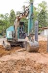 Excavator Bucket Digger Digging Stock Photo