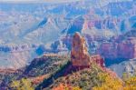 View At Mt Hayden In North Rim Of The Grand Canyon Stock Photo