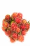 Fresh Rambutan Stock Photo