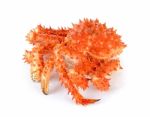 Alaskan King Crab In Isolated White Background Stock Photo