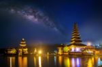 Pura Ulun Danu Bratan Temple In Bali, Indonesia Stock Photo