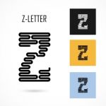 Creative Z- Letter Icon Abstract Logo Design  Template Stock Photo