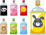 Animals Spray Bottle Stock Photo