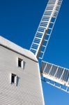 Clayton, East Sussex/uk - January 3 : Jill Windmill On A Winter' Stock Photo