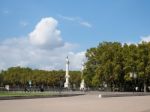 Statues Bordering The Esplanade Des Quinconces In Bordeaux Stock Photo