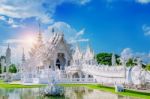 Chiang Rai, Thailand - Octuber 20 , 2016: Wat Rong Khun Temple (white Temple) In Chiang Rai, Thailand Stock Photo