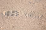 Foot Print Stock Photo