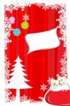 Abstract Merry Christmas Card Stock Photo