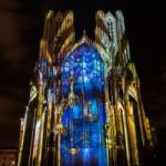 Light Show At Reims Cathedral In Reims France On September 12, 2 Stock Photo