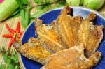 Fried Fish Spicy And Hot  Stock Photo