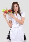 Young Waitress Stock Photo