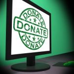 Donate Computer Shows Charitable Donating And Fundraising Stock Photo