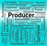 Producer Job Shows Employment Occupations And Production Stock Photo