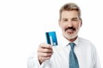 Take My Credit Card My Friend Stock Photo