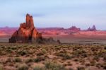 Church Rock Near Kayenta Arizona Stock Photo