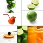 Citrus Fruits Collage Stock Photo