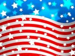 Amercican Flag Background Means Country Pride And America
 Stock Photo