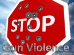 Stop Gun Violence Stock Photo