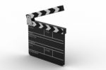 Cinema Clapboard Stock Photo