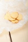 Heart Shaped Shortbread Valentine Cookies Stock Photo