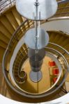 Staircase In The De La Warr Pavilion Bexhill On Sea Stock Photo