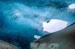 Crystal Ice Cave Near Jokulsarlon Stock Photo