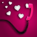 Romantic Call Indicates Text Space And Chat Stock Photo