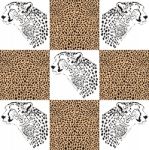 Cheetah Patterns For Textiles And Wallpaper Stock Photo