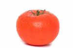 Red Tomato With Water Droplets Stock Photo