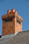 Brick Chimney Stock Photo