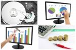 Concepts Of Charts And Profit In Profit Business Stock Photo