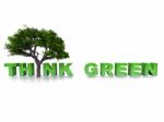 Think Green Stock Photo