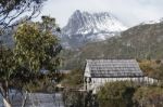 Boat Shed In Dove Lake, Tasmania  Stock Photo