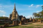 Phrasrisanpeth Temple In Thailand (public Location) Stock Photo