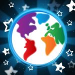 Background Globe Indicates Globalisation Backdrop And Abstract Stock Photo