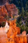 Glowing Hoodoos In Bryce Canyon Stock Photo