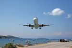 Plane Landing Stock Photo