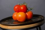 Red Ripe Fresh Tomatoes Stock Photo