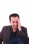 A Puzzled Young Guy Stock Photo