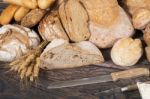 Fresh Assortment Of Baked Bread Varieties Stock Photo