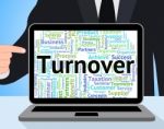 Turnover Word Means Wordcloud Text And Turnovers Stock Photo